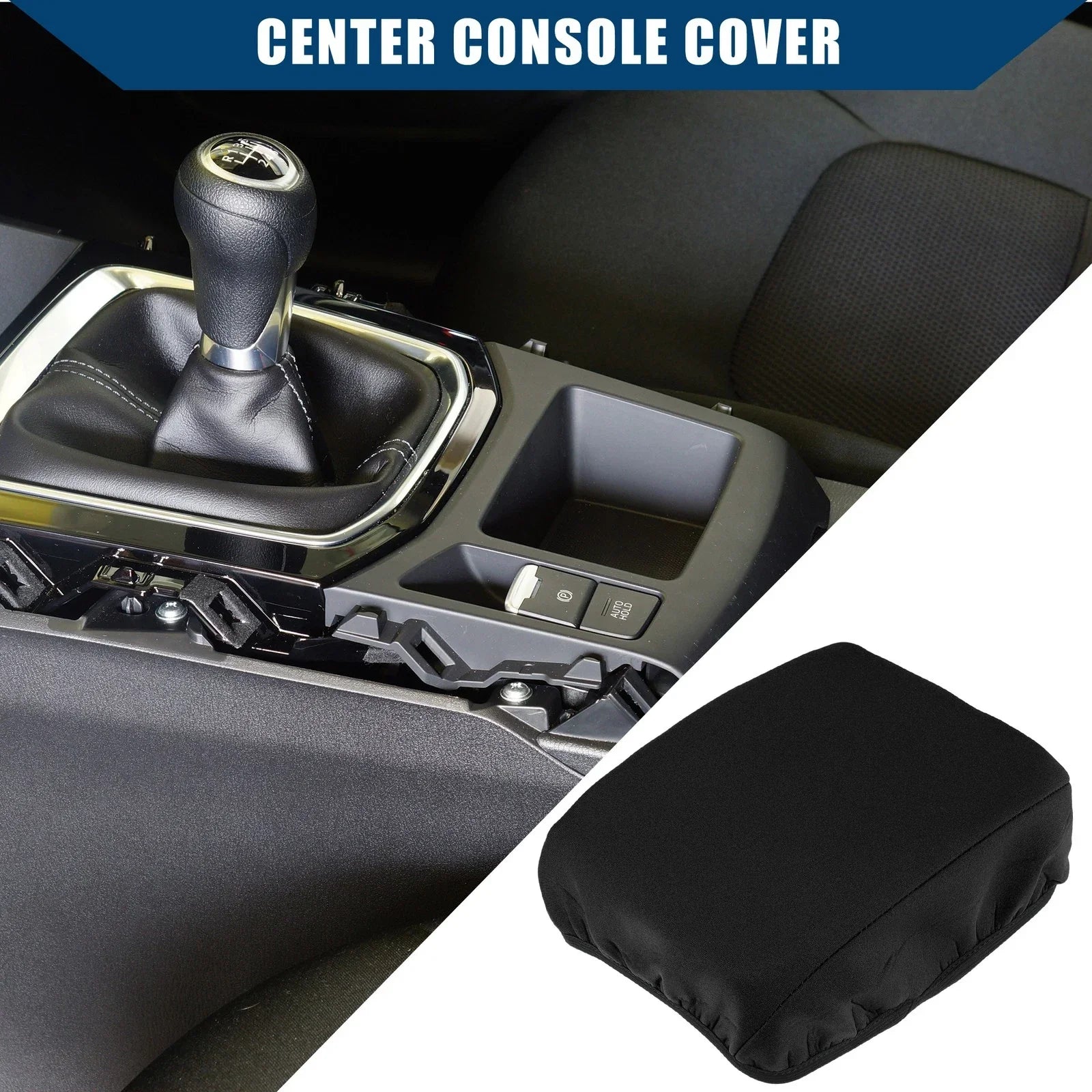 Center Console Armrest Cover for Honda CR-V 2017-2022 Neoprene Black