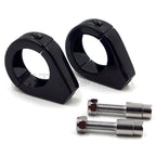 Turn Signal Indicator Relocation Fork Clamp for Honda Kawasaki (41mm) Black
