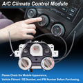 A/C Heater Climate Control Switch Module for Nissan Versa (2012–2013)