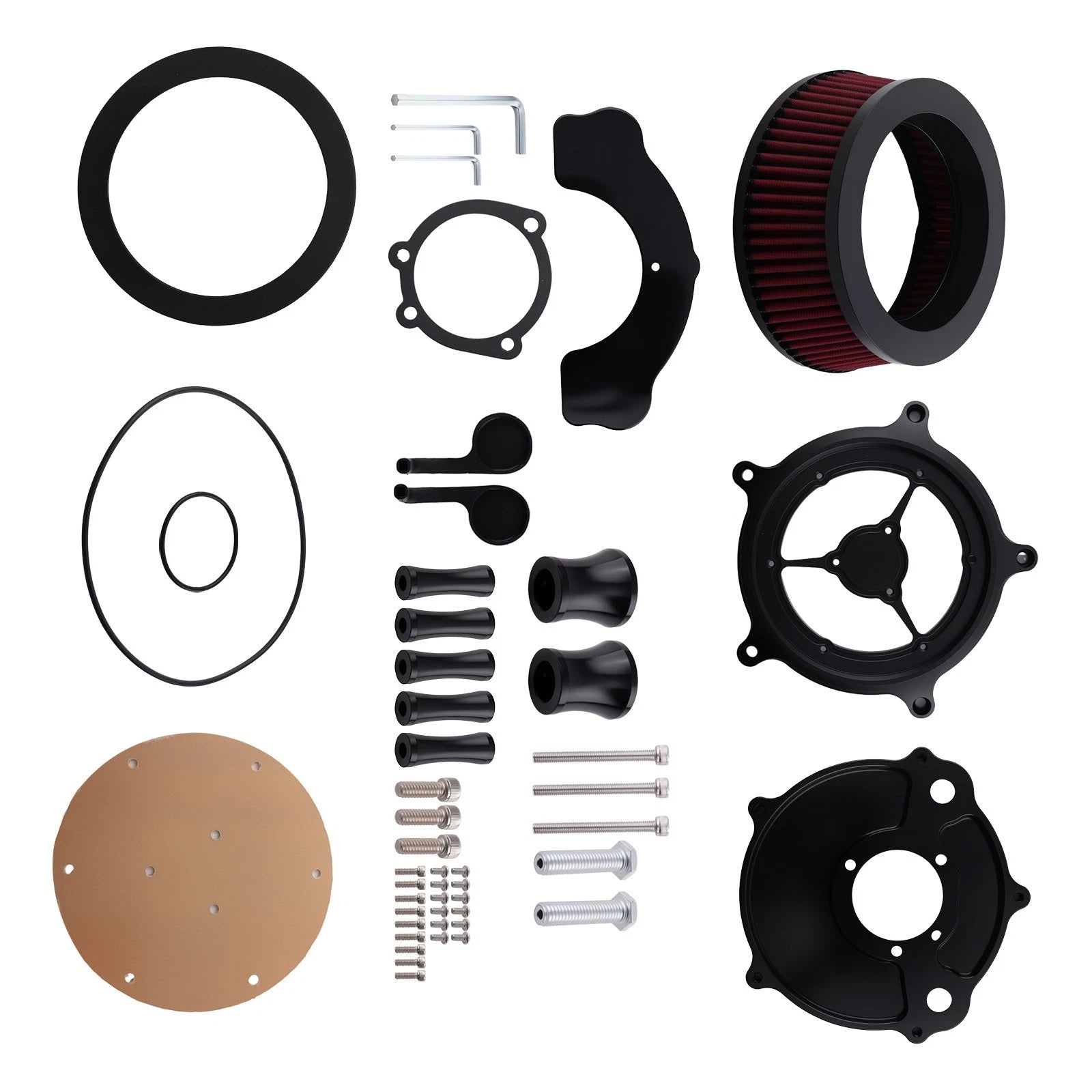 High Flow Air Cleaner for Harley XL Sportster 1200 883 (2004–Present) Red Aluminum