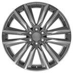 2WD Wheel with Polished Face for 1988–2000 Chevy C2500 in Gunmetal