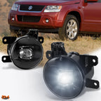 Clear Lens Front Bumper Fog Lights for Suzuki Grand Vitara/SX4 (2006–2014)