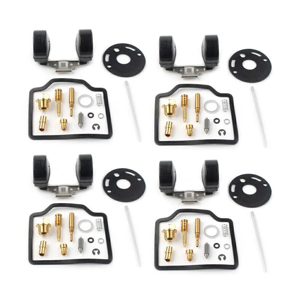4X Carburetor Rebuild Kit & Float for Honda CB750 (1969–1976)