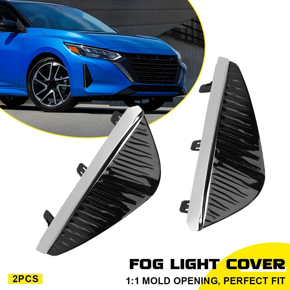 Pair Side Fog Light Cover Bezel Trim for Nissan Sentra (2024–2025) EXV