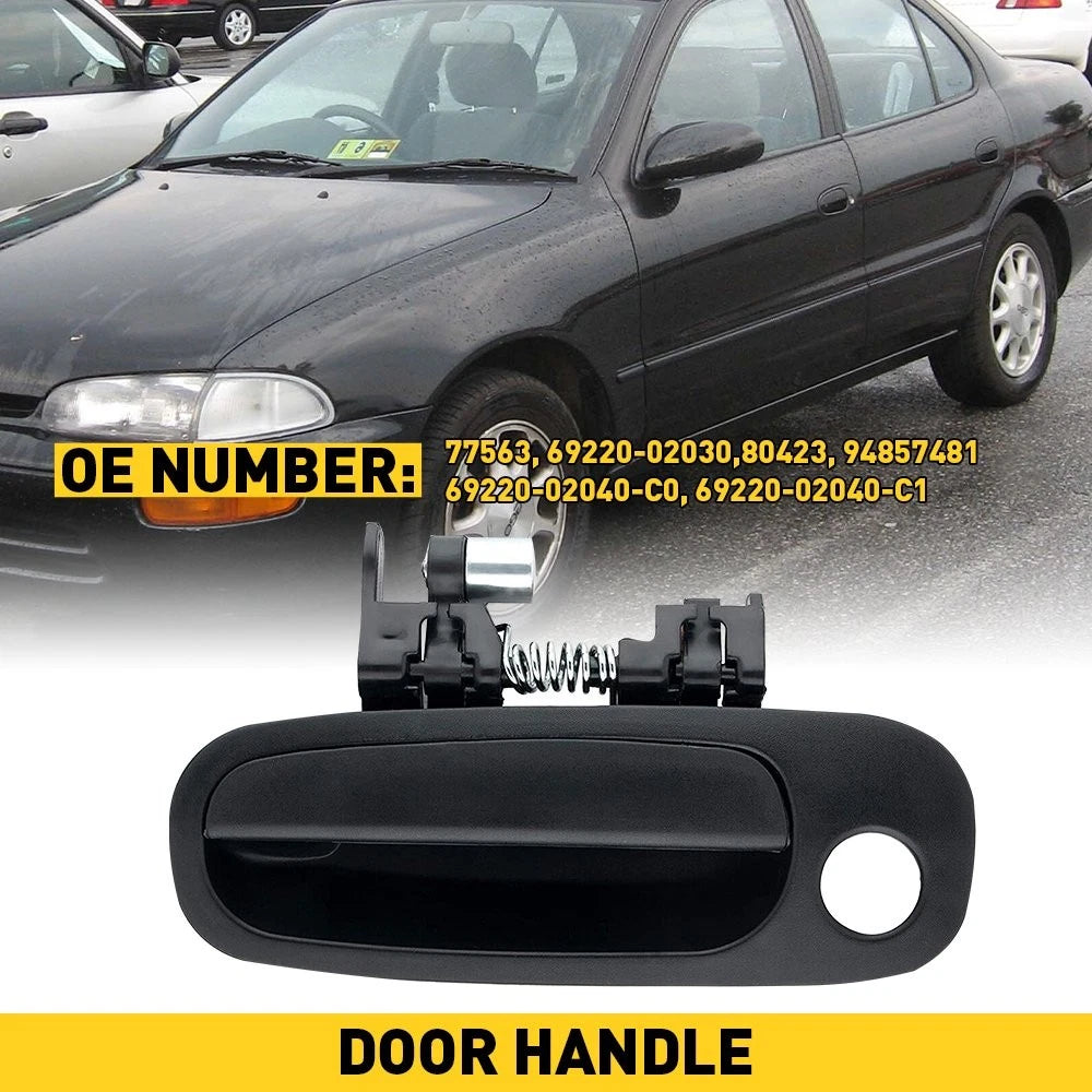 Outside Door Handle Left for Toyota Prizm Corolla (1998–2002) - Black