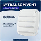 4X 3" Louvered Flush Hose Ventilators for Multiple Applications (FO4750)