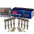Set of 8 Ignition Coils & Spark Plugs for Dodge Jeep 4.7 V8 (2002–2008)