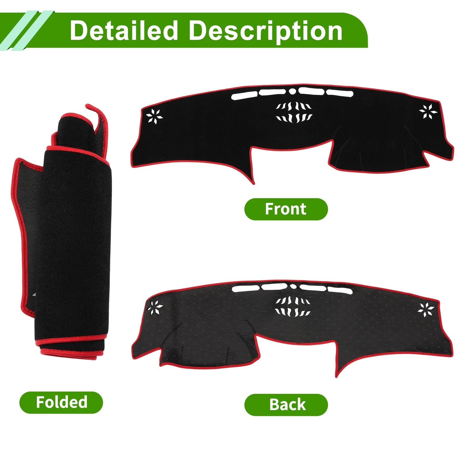 Dashboard Cover for Lexus GS GS350 GS450h GS300 GS430 GS460 (2006–2011) Black Red