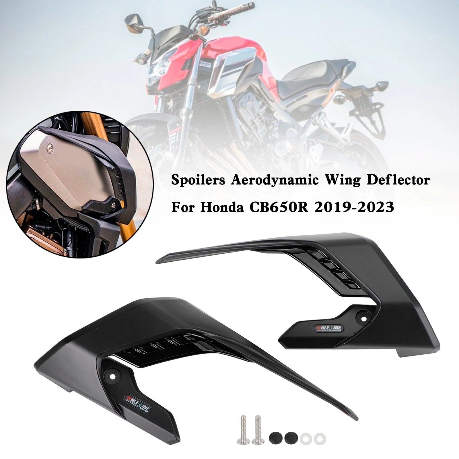 Side Spoilers for Honda CB650R (2019–2023) T9