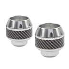 Front Fork Frame Sliders for - Silver, Pair