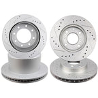 Front & Rear Drill Slot Brake Rotors for Lexus IS250 (2006–2012)