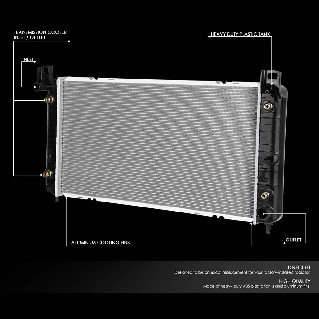Aluminum Cooling Radiator for Silverado Sierra 1500 2500 (1999–2013) DPI 2370