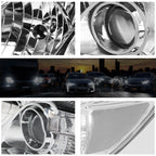 Projector Headlight for Toyota Camry (2010–2011) - Chrome Housing, Clear Lens
