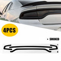 Set of 4 Smoke Rear Tail Light Decal Overlays for Dodge Charger (2015–2023)