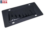 US Army Tactical Black License Plate with 3D Acrylic Logo for Universal Fit
