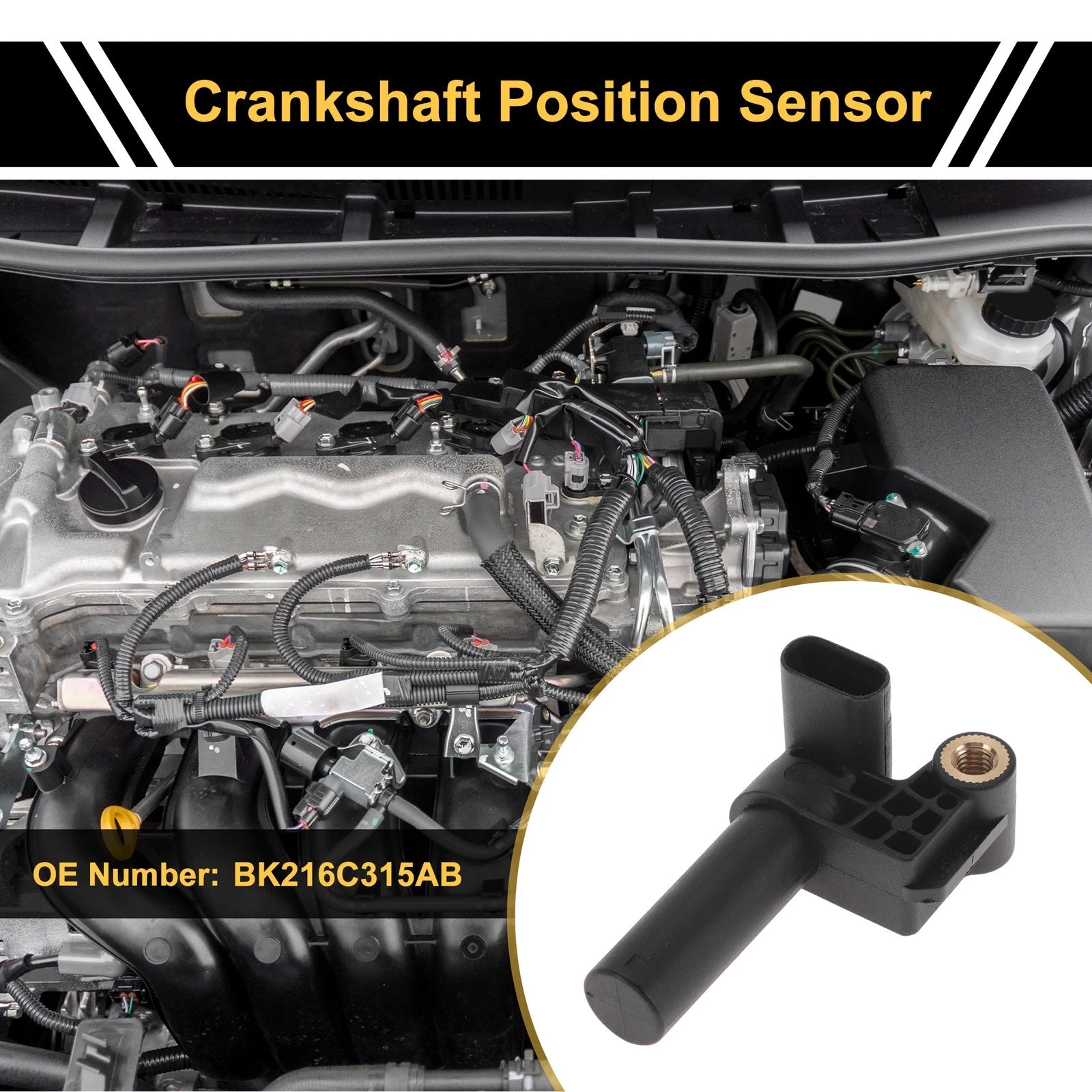Crankshaft Position Sensor No.BK216C315AB for Ford Transit Mk6 (2000–2006)