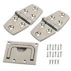 Boat Door Hinge Kit for Yacht (316 Stainless Steel, 4.5mm Thick)