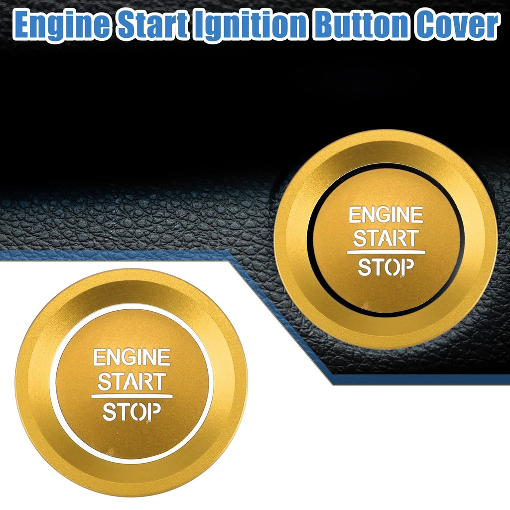 Engine Start Stop Ignition Button Decal for Honda Accord (2018–2022) Gold Tone 726215836066