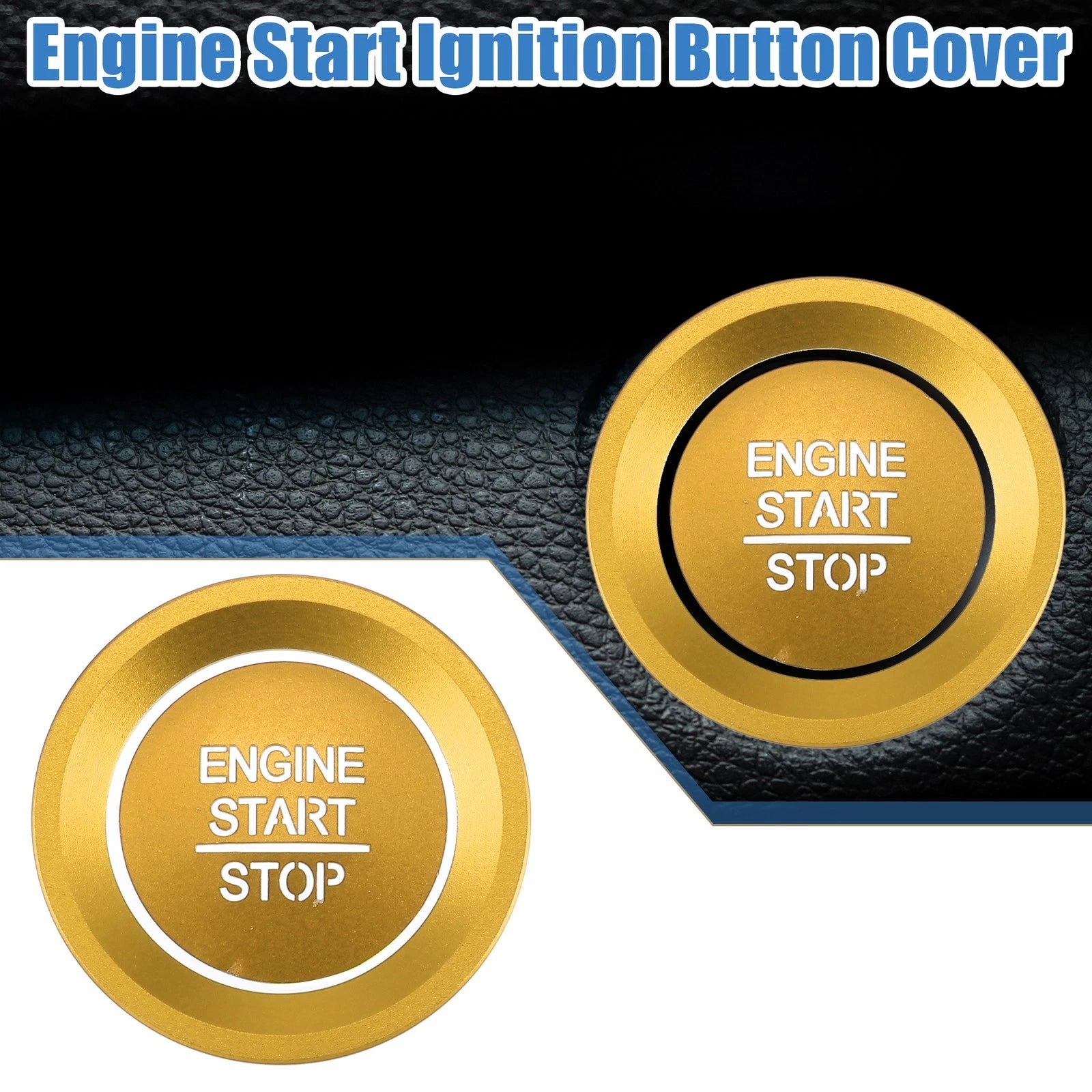 Engine Start Stop Ignition Button Decal for Honda Accord (2018–2022) Gold Tone 726215836066