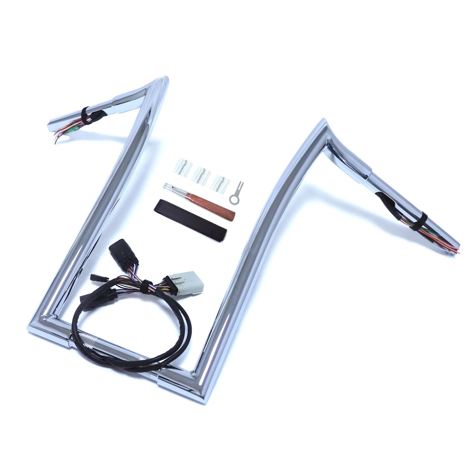 Chrome 14" Prewired Handlebar 1.25" for Harley Road Glide (2008–2013)