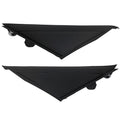 Set of 2 Left Right Mirror Applique Flag Trim for Fiat 500 (2012–2019) 1SH16KX7AA Black