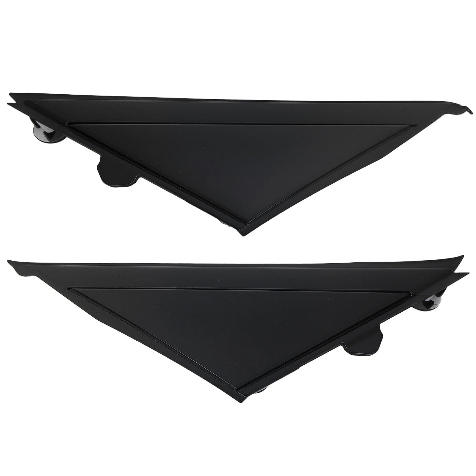Set of 2 Left Right Mirror Applique Flag Trim for Fiat 500 (2012–2019) 1SH16KX7AA Black