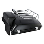 Matte Razor Trunk Backrest Mount Rack for Harley Touring Road Glide (2014–2026)