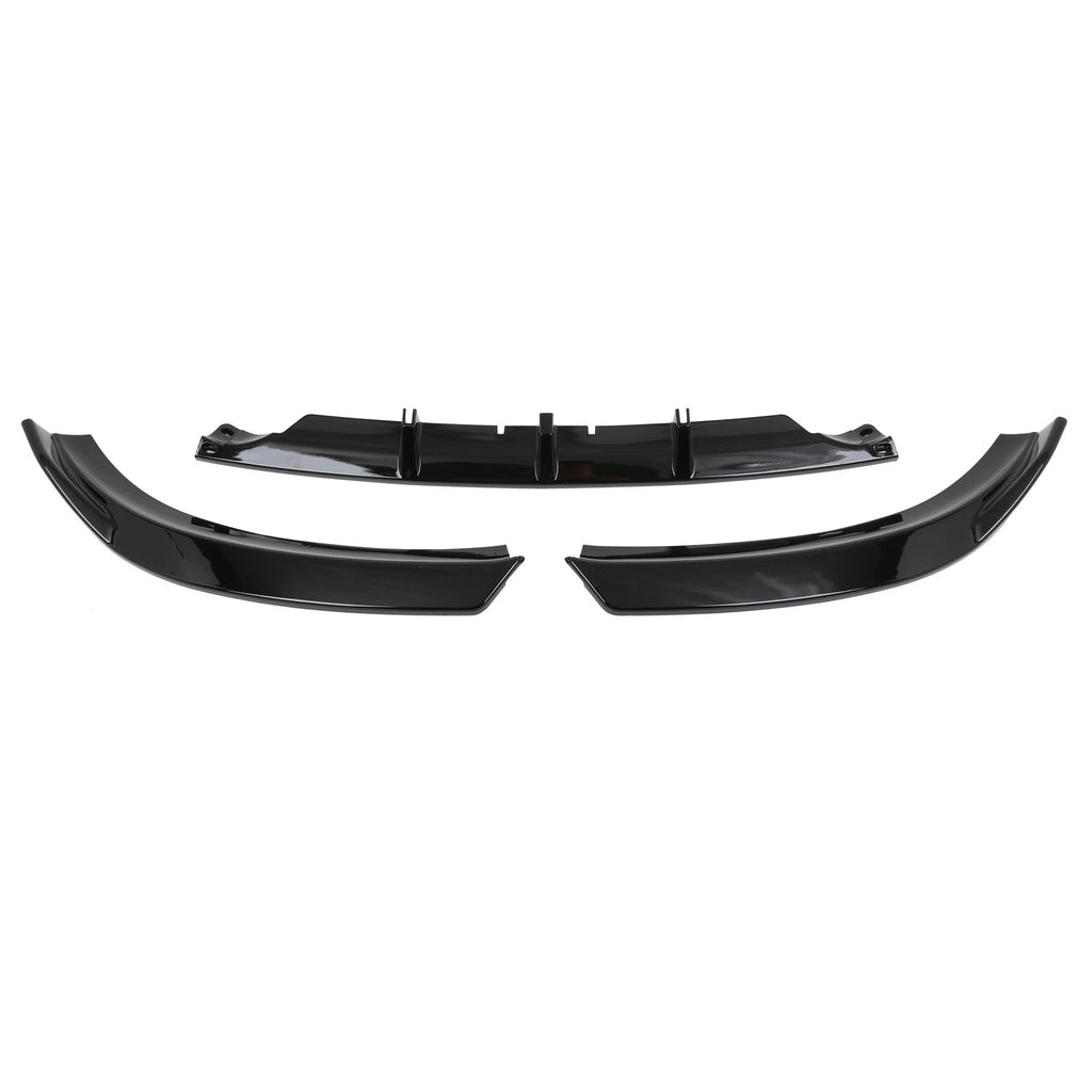 Front Lip Spoiler for Audi A4 B8 S-Line (2009–2012) - Glossy Black