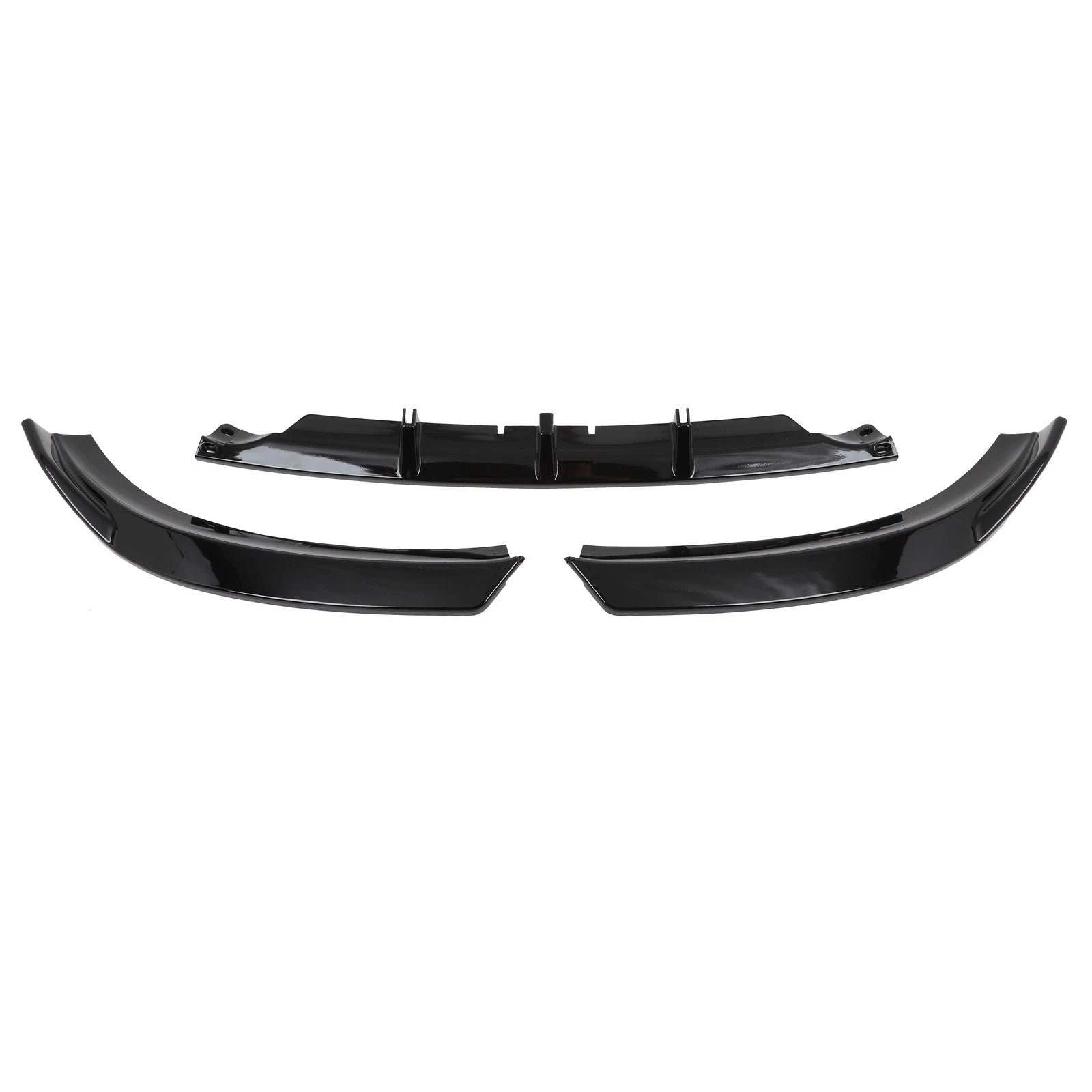 Front Lip Spoiler for Audi A4 B8 S-Line (2009–2012) - Glossy Black