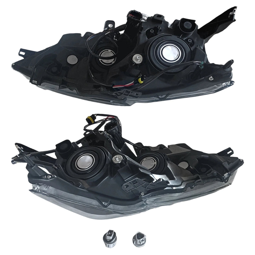Set of 2 Black Headlights for Nissan Maxima (2016-2018)