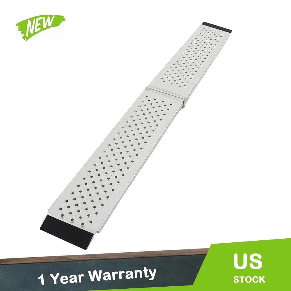 Foldable Loading Ramp for Motorcycle Lawn Mower (1 PC, 78.7"L×8.5"W, 600 lbs)