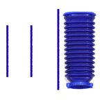 Set of 4 Vacuum Cleaner Attachments Blue Plush Strips Hose Kit