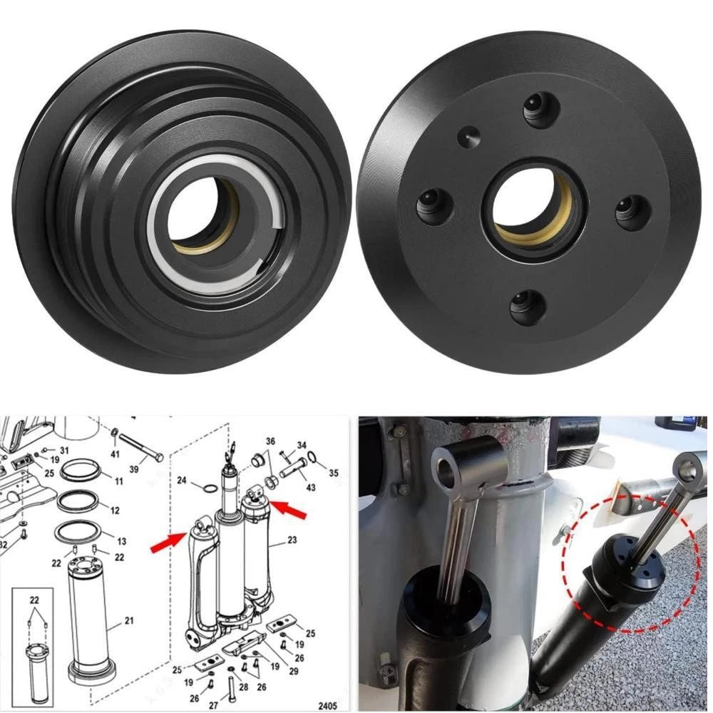 2pc Trim Cap 896157A01 for Mercury 200-450 HP Pro Verado (200-2023)