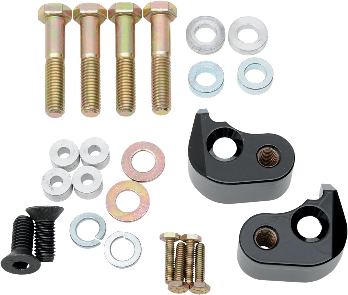Lowering Kit for Harley-Davidson FL (2002–2016) - Lowers 1" - Black Powder Coated