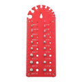 Nut and Bolt Thread Checker for Various Sizes with Red Drill Bit Feature