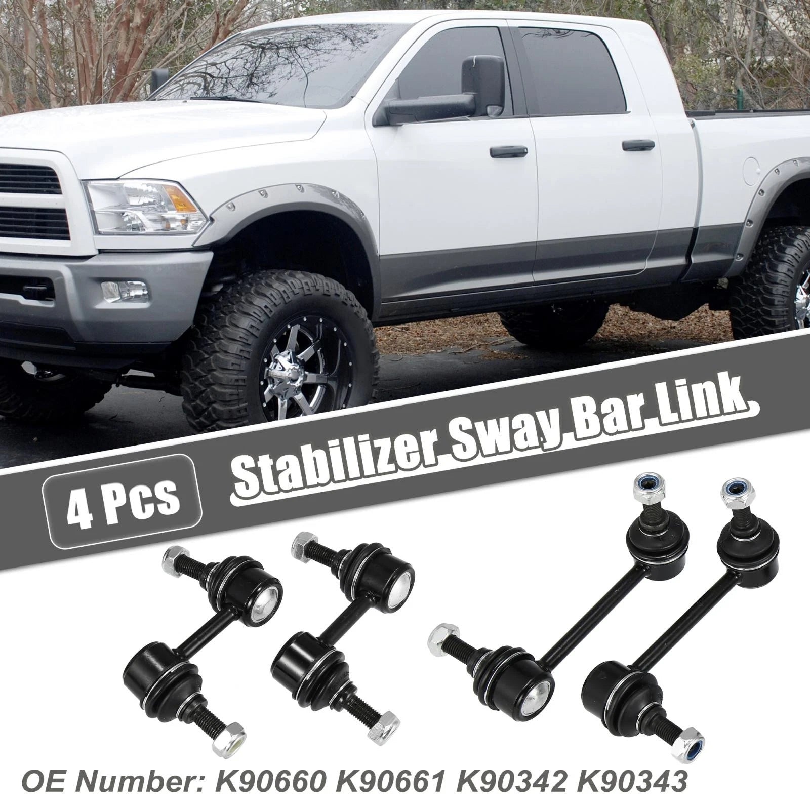 Set of 4 Sway Bar Links K90660 K90342 for Honda Accord 