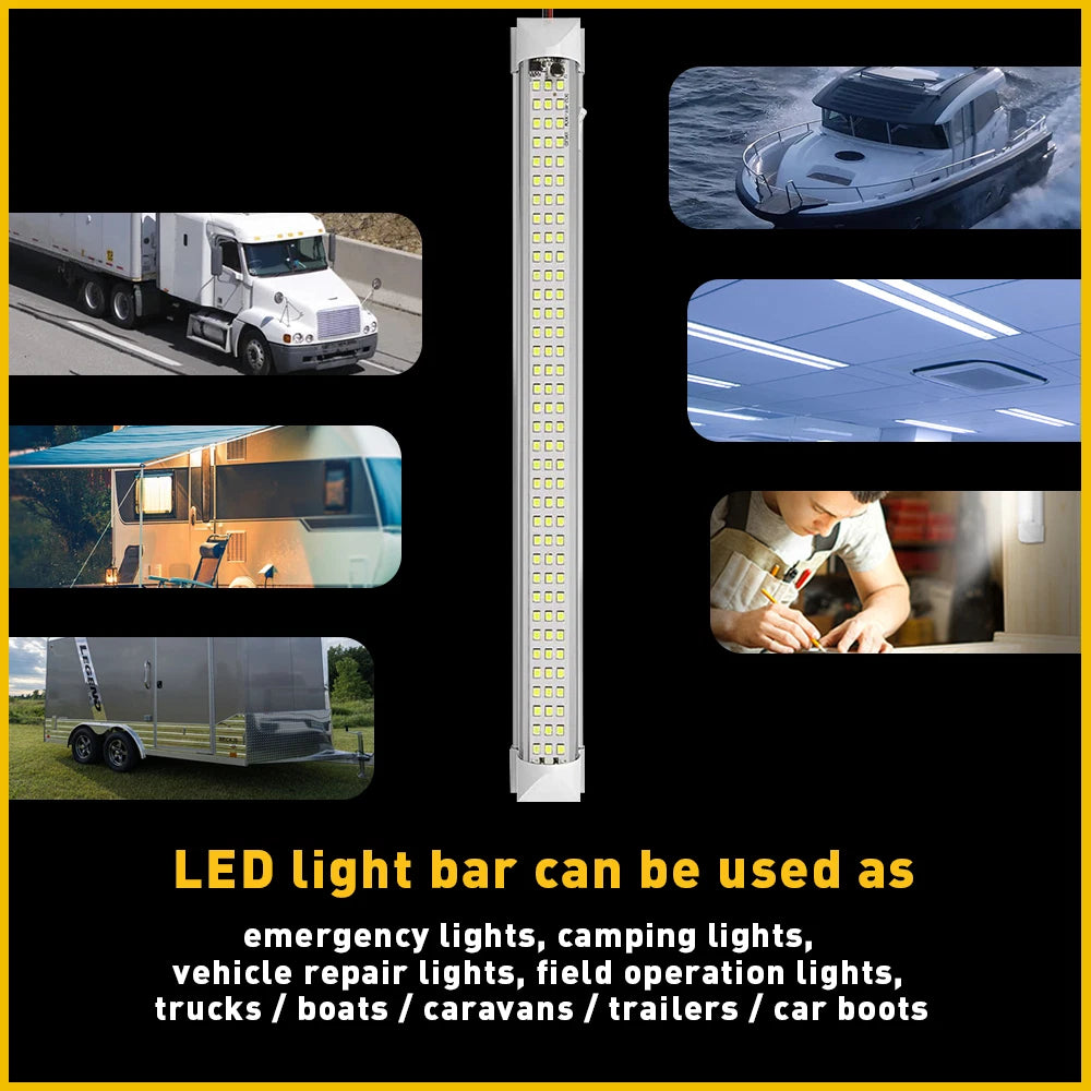 108LED Ceiling Dome Light for RV Motorhome Camper (12-80 Volt)
