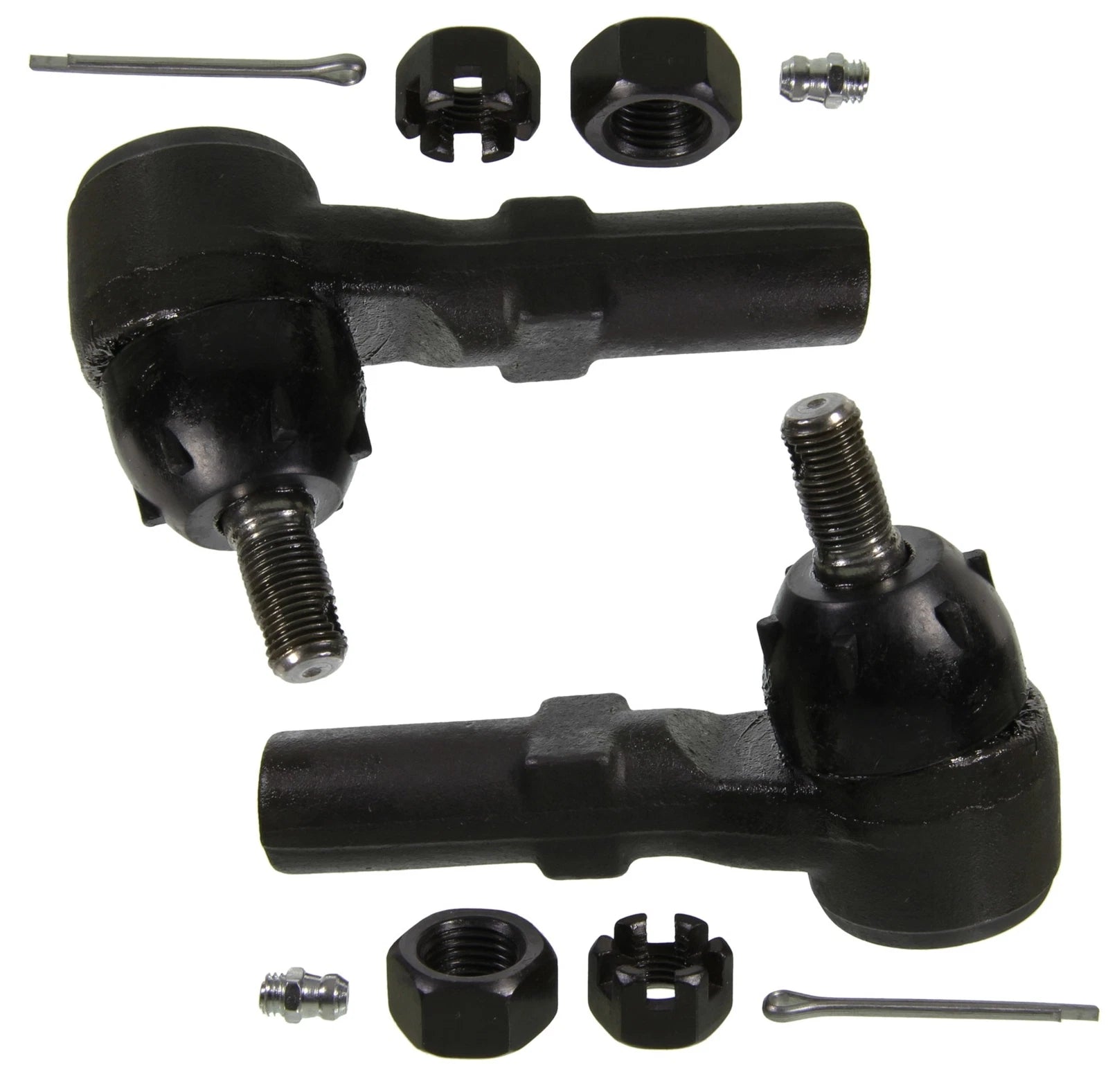 Set of 2 Outer Moog Steering Tie Rod Ends for Ford Probe Mazda 626 (1989–1997)
