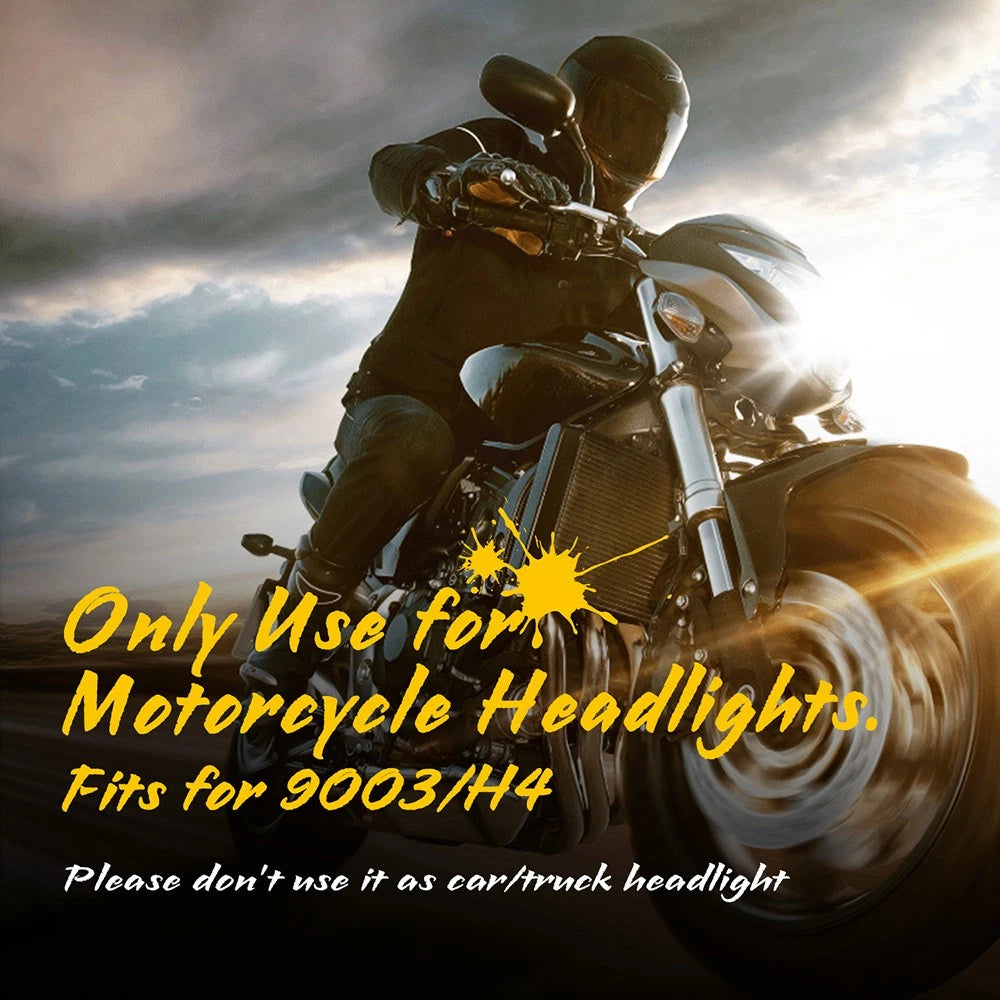 H4 6500K LED Hi-Lo Beam Headlight Bulb for Motorcycle
