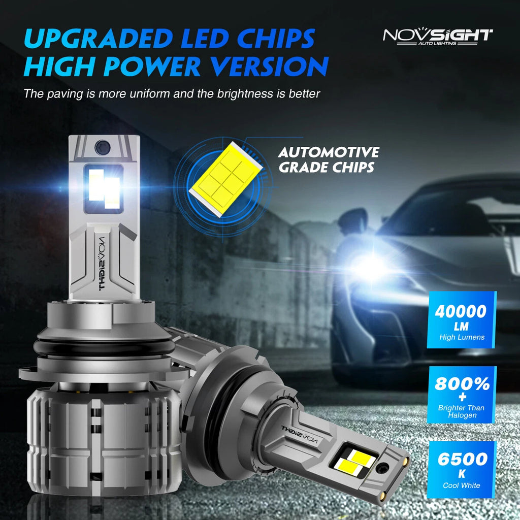 2X HB5 9007 LED Headlight Bulbs for