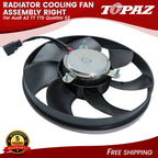 Radiator Cooling Fan Assembly for Audi A3 TT TTS Quattro S3 (2015–2020)