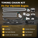 Timing Chain Kit for Nissan Pathfinder Infiniti QX60 (2017–2024) VQ35DD