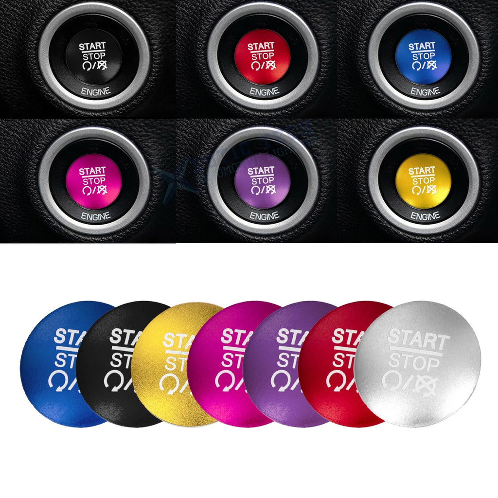 Alloy Engine Start Stop Push Button Cover for Dodge Charger (2015–2021)