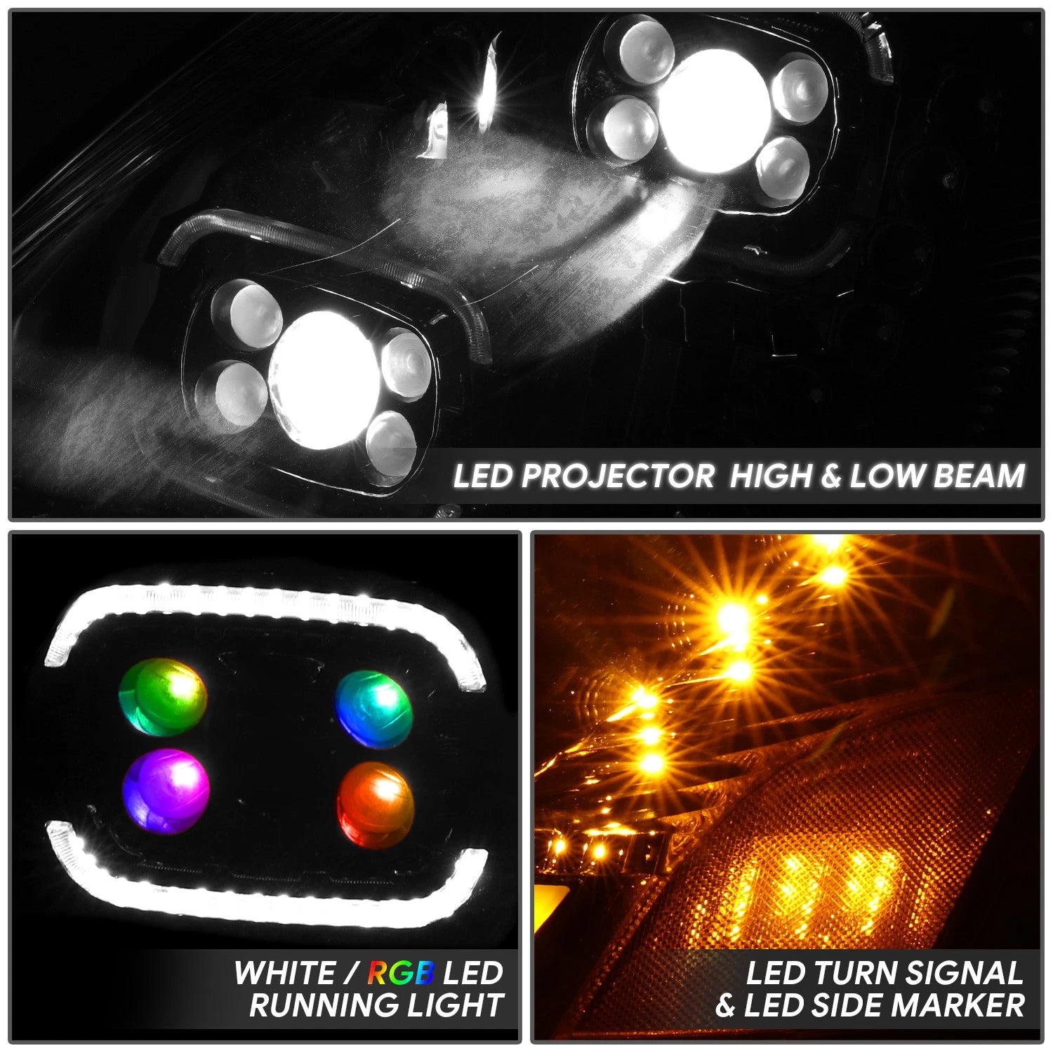 LED Reflector Headlights for Volvo VN/VNL 300/400/430/630/740 (2018–2024)
