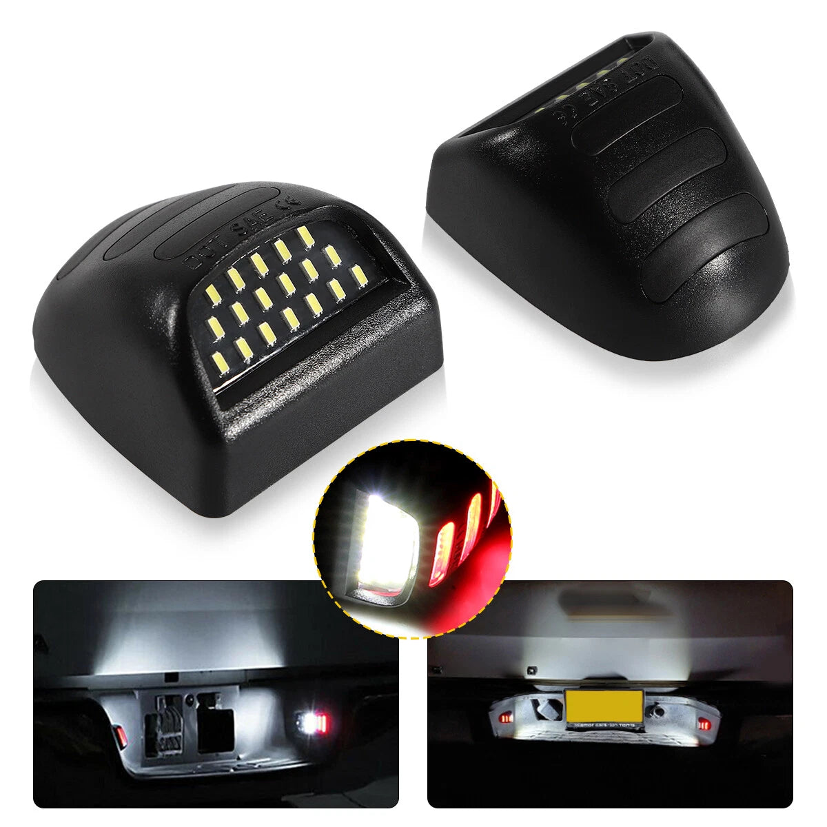 SMD LED License Plate Lights for Chevy Silverado Avalanche (1999–2013)