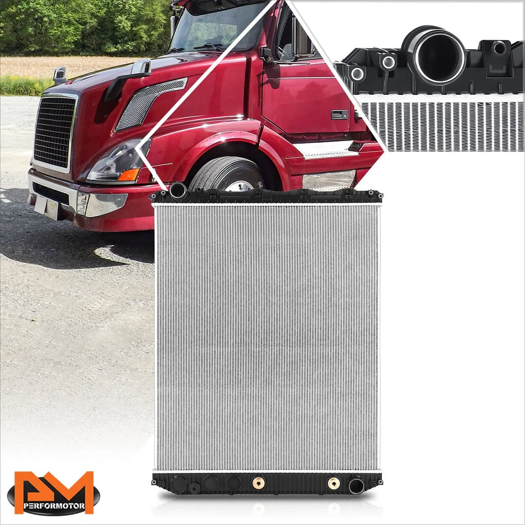 Aluminum Core 2-Row Radiator for Volvo VNX VNM VNL/Mack Vision Granite (2008–2018)