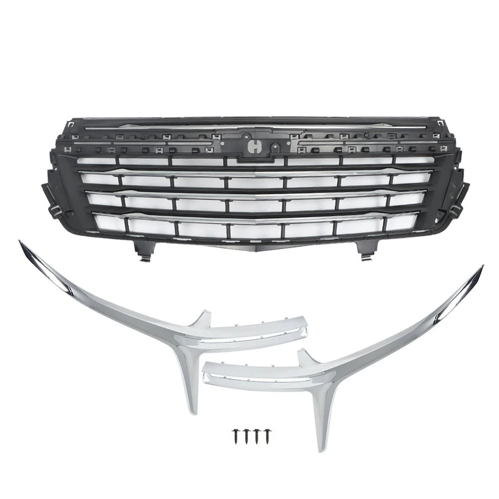 Chrome Black Mesh Grille Bumper Replacement for Chevrolet Equinox (2022–2023)