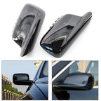 Set of 2 Door Wing Side Mirror Cover Caps for BMW E46 E65 E66 (1998–2006)