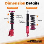 Adjustable Coilover & Sway Bar End Links for Honda Civic (2006-2011)
