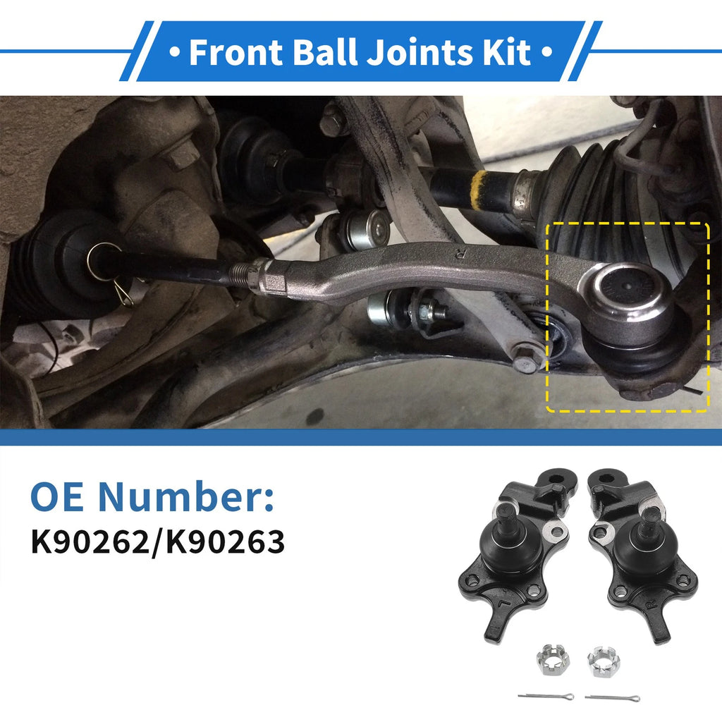 2X Front Lower Ball Joints for Toyota Tundra (2000–2002) No.K90262/K90263